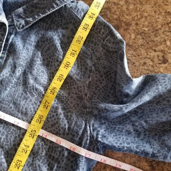 Anthropologie Cloth & Stone Printed Chambray Dress XS - Picture 14 of 14